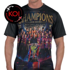 Barcelona 2026 Laliga Campion Champions Is Ours The Throne Is Ours All Over Print T-Shirt