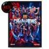 Barcelona 2026 Laliga Campion Champions Is Ours The Throne Is Ours Home Decor Poster Canvas