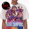Barcelona 2026 Laliga Champions Campions All Over Print T-Shirt