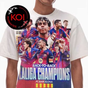 Barcelona Laliga Champions Campions 2025 2026 Season All Over Print T-Shirt