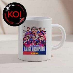 Barcelona Laliga Champions Campions 2025 2026 Season Ceramic Mug Cup