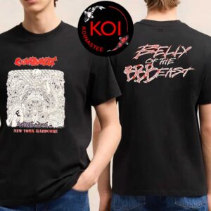 Combust NYHC Band New York Hardcore Belly Of The BBBEAST Two Sided T-Shirt
