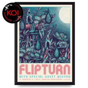Flipturn The St Austine Amphitheatre 2026 St Augustine FL 25th September Home Decor Poster Canvas
