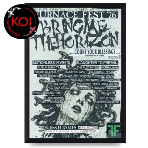 Furnace Fest 2026 Lineup Bring Me the Horizon Home Decor Poster Canvas
