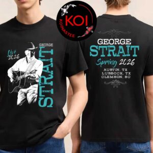 George Strait Live 2026 Spring Tour Two Sided T-Shirt
