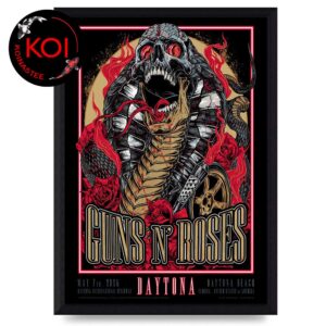 Guns N’ Roses Daytona Beach 2026 Florida May 7th Home Decor Poster Canvas