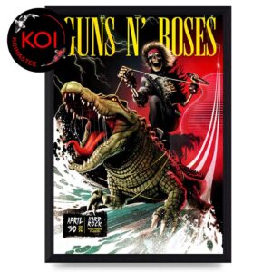 Guns N’ Roses Hard Rock Hollywood 2026 Florida April 30th Home Decor Poster Canvas