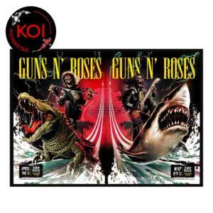 Guns N’ Roses Hard Rock Hollywood 2026 Florida April 30th May 5th Matchup Home Decor Poster Canvas