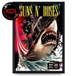 Guns N’ Roses Hard Rock Hollywood 2026 Florida May 5th Home Decor Poster Canvas