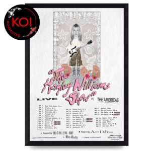 Hayley Williams 2026 Shows Tour Dates Fall America Home Decor Poster Canvas