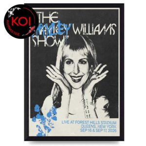 Hayley Williams Forrest Hills Stadium 2026 Queens New York September 16th 27th Home Decor Poster Canvas