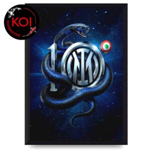 Inter Milan Coppa Italia 2025 2026 Winners Champions 10th Time Home Decor Poster Canvas
