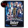 Inter Milan Double Serie A Coppa Italia 2025 2026 Winners Champions Home Decor Poster Canvas