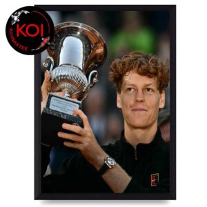 Jannik Sinner Rome Champion 2026 Golden Masters Home Decor Poster Canvas