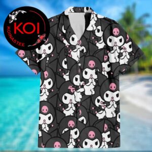Kuromi Pattern Summer Aloha Hawaiian Shirt