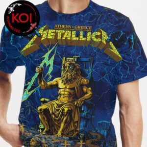 Metallica Athens OAKA 2026 Athens Olympic Stadium Greece Limited Edition Pop Up All Over Print T-Shirt Hoodie Long Sleeve