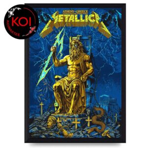 Metallica Athens OAKA 2026 Athens Olympic Stadium Greece Limited Edition Pop Up Home Decor Poster Canvas