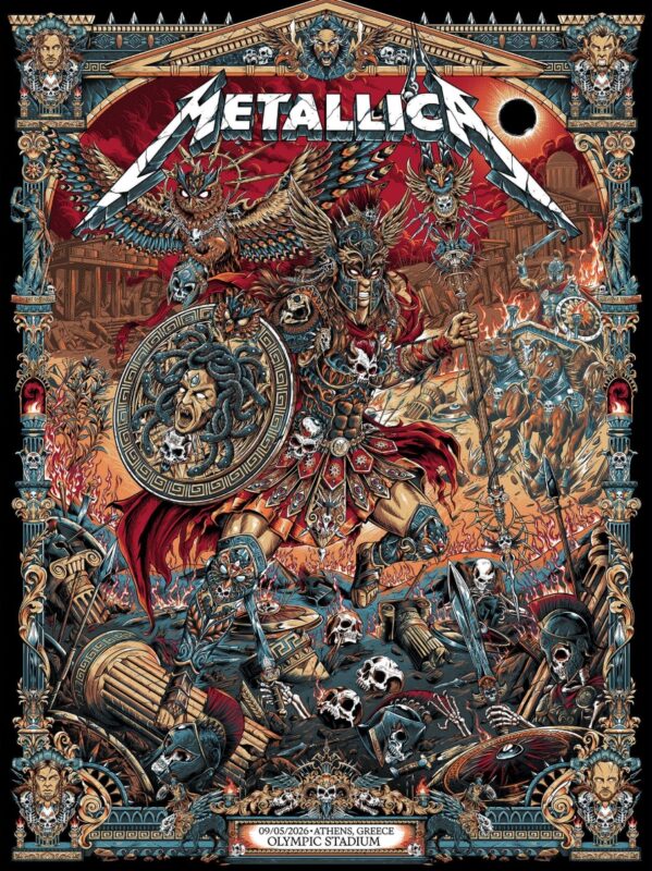 Metallica Athens Olympic Stadium 2026 Athens Greece OAKA May 5th