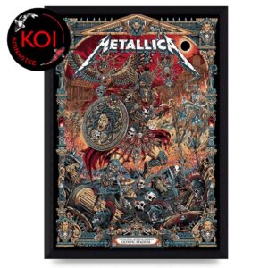 Metallica Athens Olympic Stadium Greece OAKA 2026 May 5th Wall Art Poster Canvas