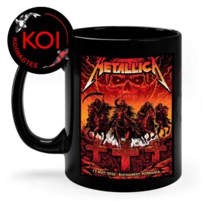 Metallica Bucharest 2026 Romania National Arena May 13th Ceramic Mug Cup