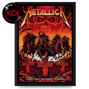 Metallica Bucharest 2026 Romania National Arena May 13th Home Decor Poster Canvas