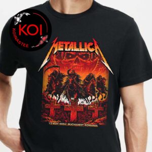 Metallica Bucharest 2026 Romania National Arena May 13th Unisex T-Shirt