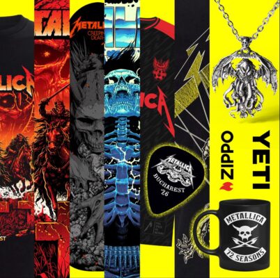 Metallica M72 Bucharest Romania National Arena 2026 Pop Up Shop –May 13