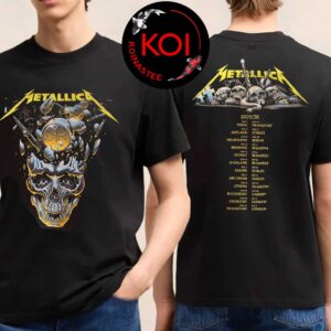 Metallica M72 World Tour Dates 2026 Two Sided T-Shirt