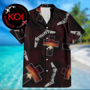 Metallica Master of Puppets Album Pattern Hawaiian Aloha Shirt