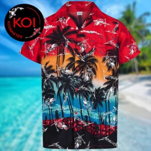 Metallica Scary Guy Summer Sunset Beach Hawaiian Aloha Shirt
