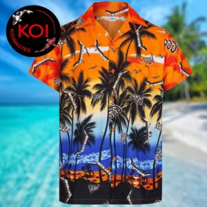 Metallica The Black Album Snake Pattern Sunset Summer Beach Hawaiian Aloha Shirt
