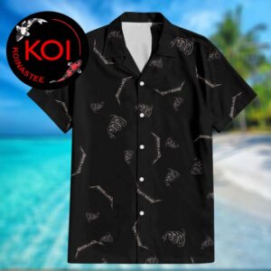 Metallica The Black Snake Pattern Hawaiian Aloha Shirt