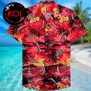 Metallica The Black Snake Pattern Sunset Summer Vibe Hawaiian Aloha Shirt