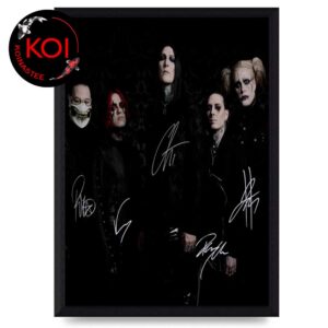 Motionless In White Decades Dark Album Signature Home Decor Poster Canvas