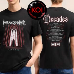 Motionless In White Decades Dark Album Tracklist Tour Dates Two Sided T-Shirt