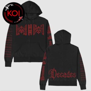 Motionless In White Decades Dark Album Zip Up Hoodie