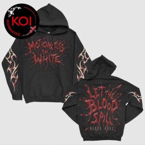 Motionless In White Let The Blood Spill All Over Print Pullover Hoodie