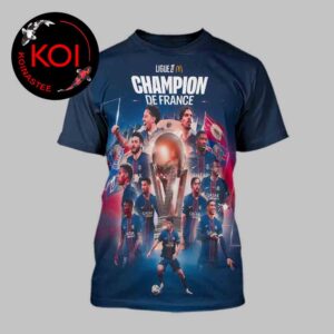 Paris Saint Germain Wins Ligue 1 2026 Champion De France All Over Print T-Shirt