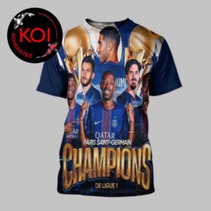 Paris Saint Germain Wins Ligue 1 Championship 2026 All Over Print T-Shirt