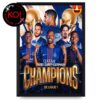 Paris Saint Germain Wins Ligue 1 2026 Champion De France Home Decor Poster Canvas
