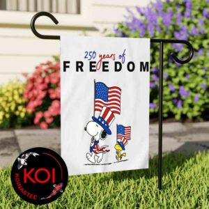 Peanuts Snoopy 250th Years Of Freedom 4th Of July Outdoor Decor Garden Flag