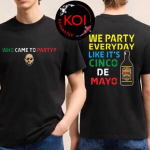 Pitbull Who Came To Party We Party Everyday Like It’s Cinco De Mayo Two Sided T-Shirt