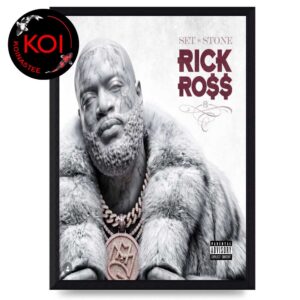 Rick Ross Set In Stone Album Cover Home Decor Poster Canvas