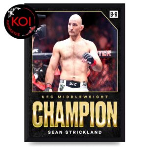 Sean Strickland 2026 UFC 328 World Middleweight Champion Home Decor Poster Canvas