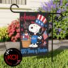 Snoopy America 250th Anniversary Patriotic Celebration United States Of America Outdoor Decor Garden Flag