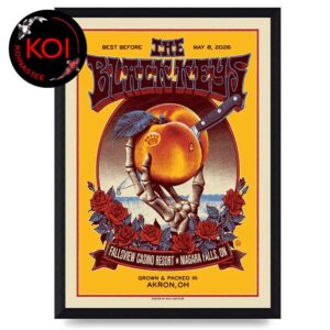 The Black Keys Fallsview Casno Resort 2026 Niagara Falls ON Home Decor Poster Canvas