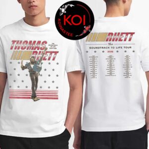 Thomas Rhett Akins The Soundtrack To Life 2026 Tour Dates Two Sided T-Shirt